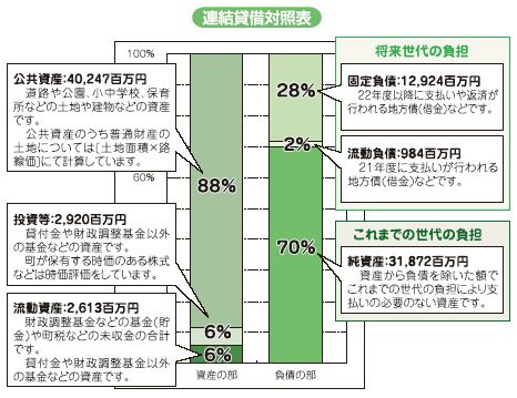 平成20年度バランスシートグラフ