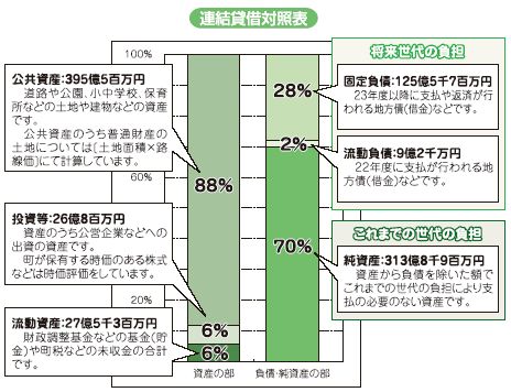 平成21年度バランスシートグラフ