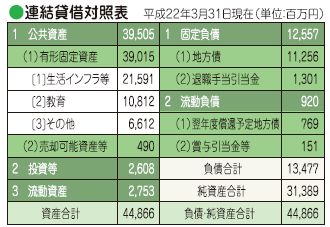 平成21年度貸借対照表