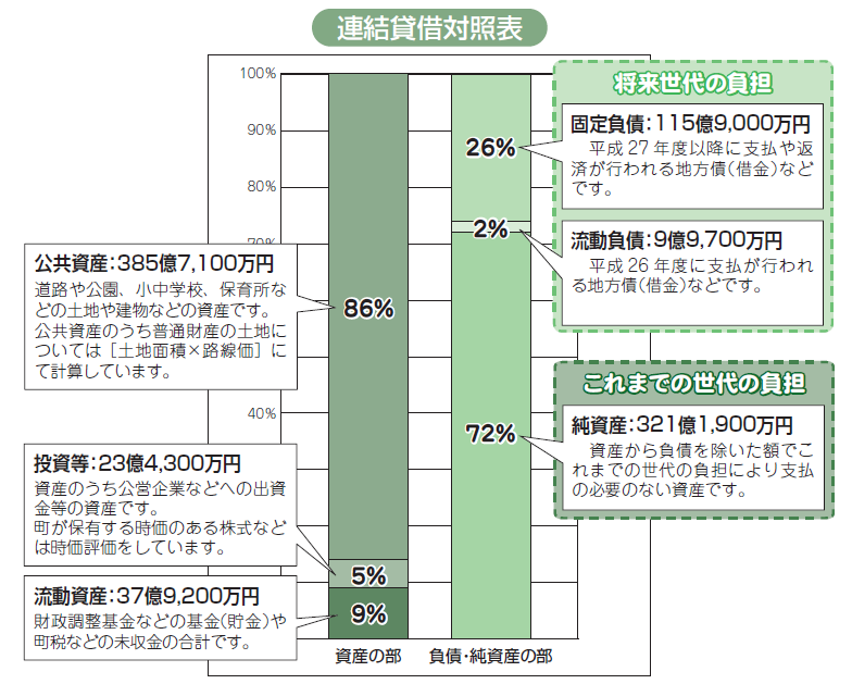 平成25年度バランスシートグラフ