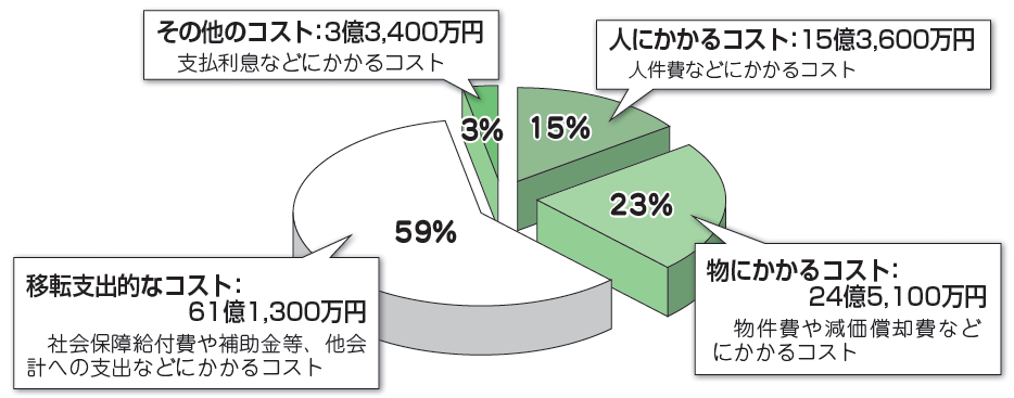 平成25年度行政コストグラフ