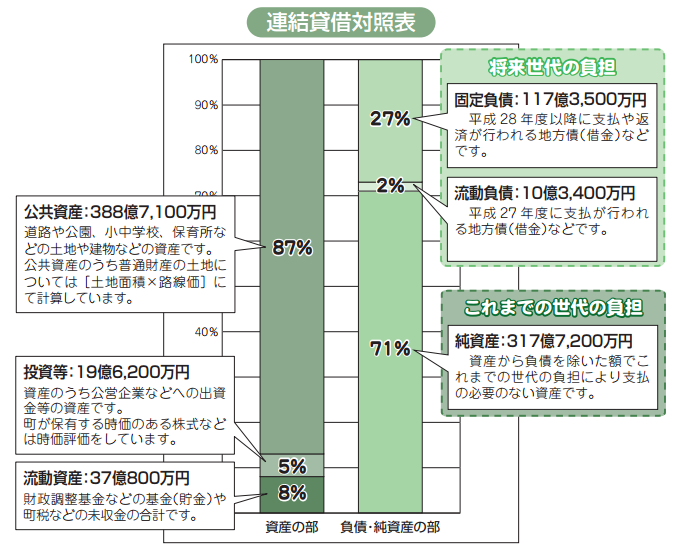 平成25年度バランスシートグラフ