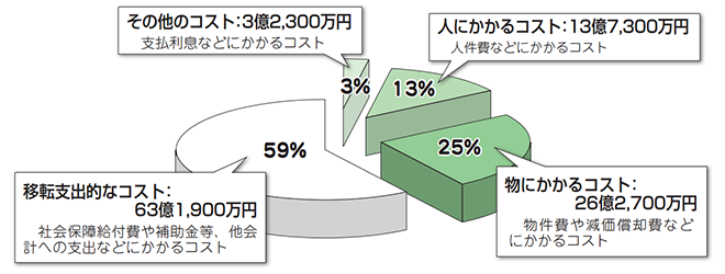 平成25年度行政コストグラフ