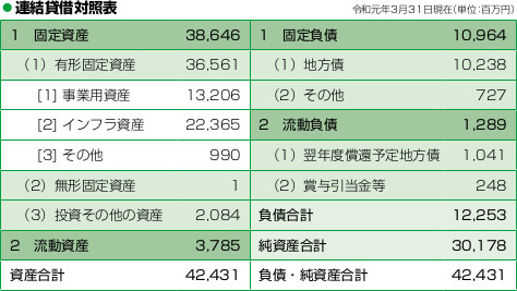 平成29年度貸借対照表