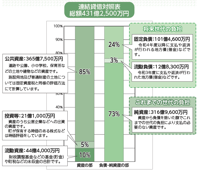 令和1年度バランスシートグラフ